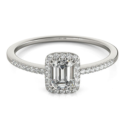 Emerald Cut Engagement Ring M84373-1