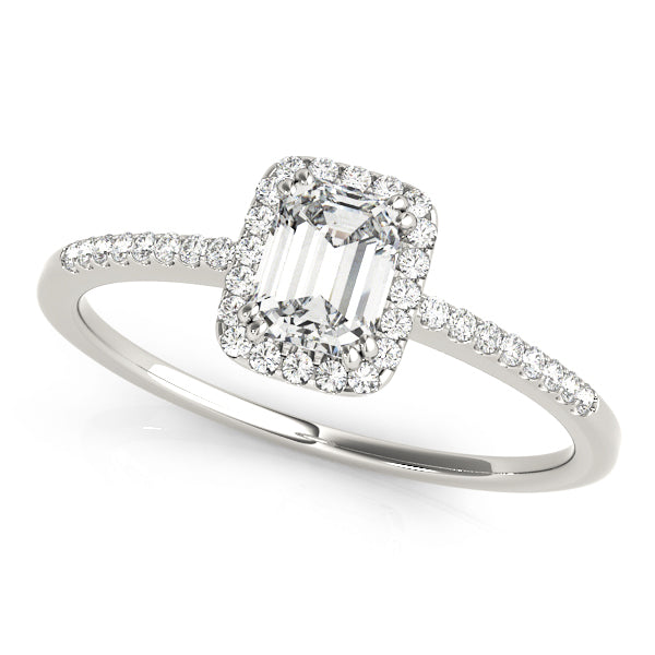 Emerald Cut Engagement Ring M84373-1