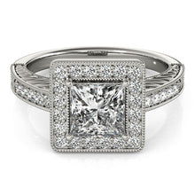 Load image into Gallery viewer, Square Engagement Ring M84510-6
