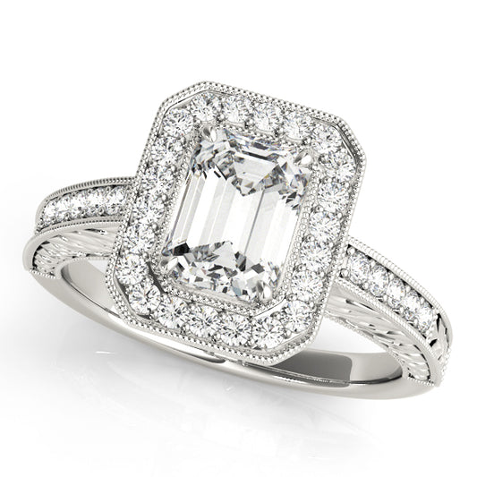 Emerald Cut Engagement Ring M84511-6X4
