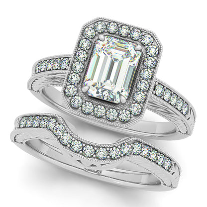 Emerald Cut Engagement Ring M84511-6X4