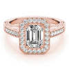 Load image into Gallery viewer, Emerald Cut Engagement Ring M84511-6X4
