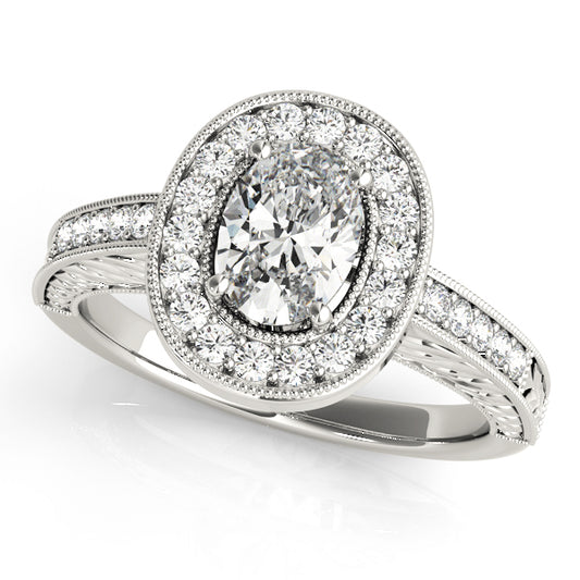 Oval Engagement Ring M84512-6X4