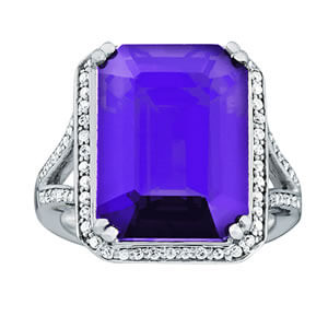 Emerald Cut Engagement Ring M84615