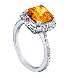 Cushion Engagement Ring M84626