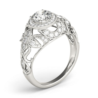 Round Engagement Ring M84672-0.8