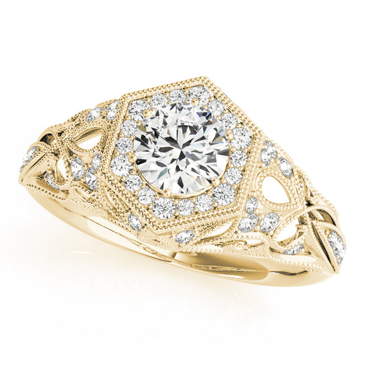Round Engagement Ring M84676-1