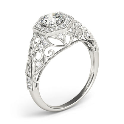 Round Engagement Ring M84676-1