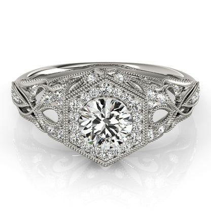 Round Engagement Ring M84676-1