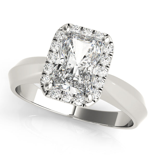 Emerald Cut Engagement Ring M84733-6.5X4.5