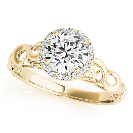 Round Engagement Ring M84737-11/2