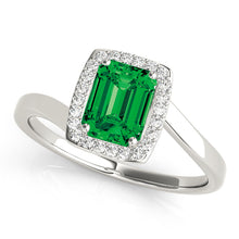 Load image into Gallery viewer, Emerald Cut Engagement Ring M84762
