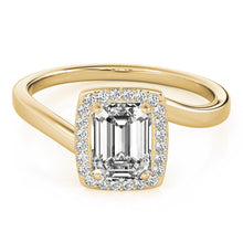 Load image into Gallery viewer, Emerald Cut Engagement Ring M84762
