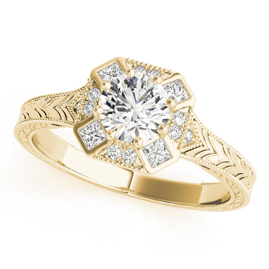 Round Engagement Ring M84897-1/2
