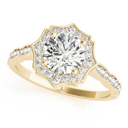 Round Engagement Ring M84997-1/2